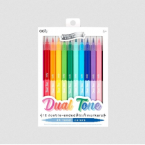 Ooly Flamastry pędzelkowe Dual Tone 24 kolorów
