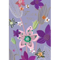 Karnet B6 + koperta MO5621V1 Dziękuję Kwiaty - Turnowsky