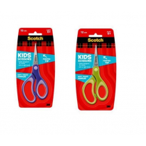 3M 3 m 57058 scissor Scotch Kids, 12 cm, ostre końcówki, miękki materiał, posortowane pod względem koloru 57058