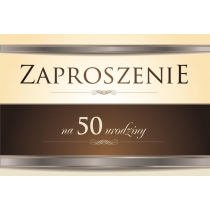 Trend Zaproszenie Urodziny 50 ZT08 10 szt.