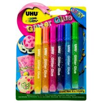 UHU Klej brokatowy Creative Glitter 6 kolorów