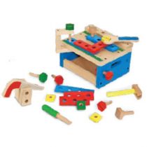 Melissa&Doug 19386 stół warsztatowy do młotów i piłowania