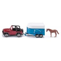 Siku Jeep z przyczepą dla koni 1651