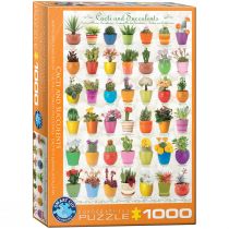 Eurographics Puzzle - Cactus and Succulents, 1000 części