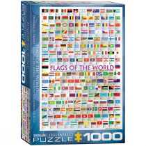 Puzzle 1000 Flagi Świata 6000-0128