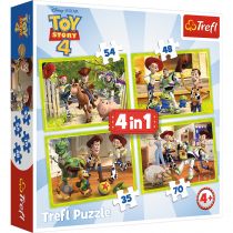 Trefl Puzzle 4w1 Ekipa zabawkowa PJ MASKS 34312