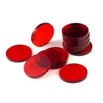 Crafters Podstawki akrylowe - Transparentne - Okrągłe 32x3 mm 15 szt.