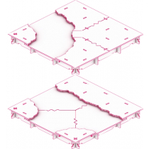 Anomalia Games TerrainTiles - Rzeka 2 - Zestaw