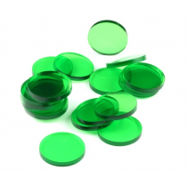 Crafters Podstawki akrylowe - Transparentne - Okrągłe 25 x 3 mm 20 szt.