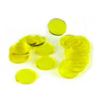 Crafters Podstawki akrylowe - Transparentne - Okrągłe 25 x 3 mm 20 szt.