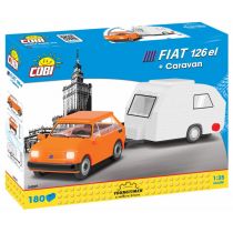 Cobi Cars Fiat 126P + caravan 24591