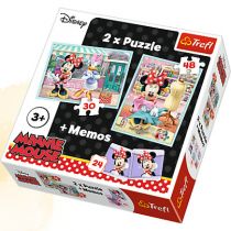 Trefl 30, 48 Elementów + memo Hobby Minnie 90605