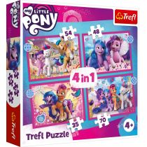Trefl Puzzle 4w1 Kolorowe kucyki pony GXP-781460