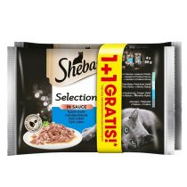 Sheba Selection Smaki rybne sos - saszetki 4+4 gratis 8x85g