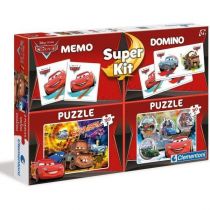 Clementoni SuperKit Cars 3 Puzzle 2x30 + Memo + Domino