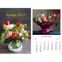 Kalendarz 2023 Ścienny wieloplanszowy Kwiaty