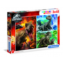 Clementoni Puzzle 3x48 Super kolor Jurassic World