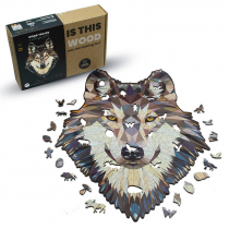 Puzzle drewniane 465 el. Wilk, Above Average Wolf Wood You Do