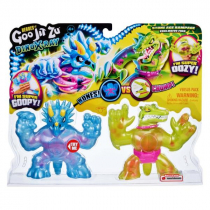 Dino Heroes of Goo Jit Zu Heroes of Goo Jit Zu X-Ray Stone Age Rampage Versus Pack - Tritops vs Shredz 41193