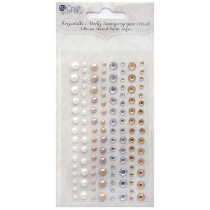 DP Craft Kryształki i perły samoprzylepne 120 sztuk Nature Tones