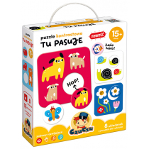 CzuCzu Puzzle kontrastowe Tu pasuje - Bright Junior Media