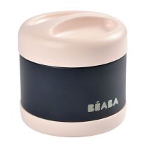 Beaba Pojemnik - termos obiadowy ze stali nierdzewnej z hermetycznym zamknięciem duży 500 ml light pink/night blue solution-bc-6923-0