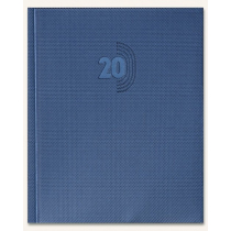Kalendarz książkowy B6 Plus 2020 niebieski cristal
