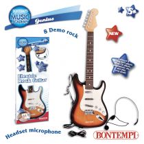 Bontempi Bontempi Bontempi241310 gitara elektryczna z zestawem słuchawkowym mikro z Conn.Mp3, wiele kolorów Bontempi241310