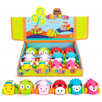 Zwierzęta gumowe na kółkach MIX Trifox