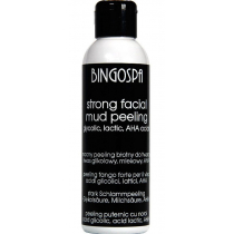 BingoSpa Strong Facial Mud Peeling - Mocny błotny peeling do twarzy z kwasem glikolowym, mlekowym i AHA - 120g BINPTKMA12