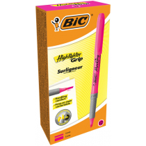 BIC Brite Liner Grip tekstu marker, niebieskie (Box of 12) _ parent spig9, rose GBL11 - Pnk