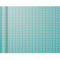 Clairefontaine Papier pakowy mini rolki Kwiaty na niebieskim tle 35 cm x 5 m