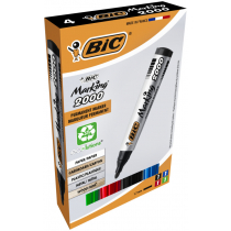 BIC Markery permanentne KOMPLET 4-kolory OKRĄGŁE 2000