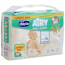 Chicco Pieluchy Airy Diapers Maxi (7-18 kg) Jumbo Bag 38 szt.