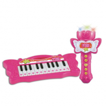 Girl Pianino keyboard i mikrofon karaoke. Bontempi 602171