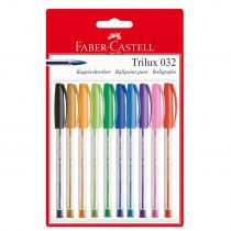 Faber Castell Długopis Trilux 032 Colour Blister 10 sztuk
