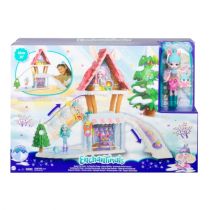 Mattel Zimowy Zestaw Enchantimals Zimowa Chatka Bevy Bunny I Króliczek Jump GJX50