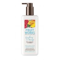 Grace Cole Fruit Works Hand & Body Lotion balsam do rąk i ciała Raspberry & Mango 500ml