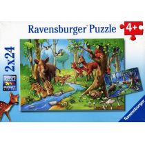 Ravensburger puzzle Mieszkańcy lasu - 73665602938ZA