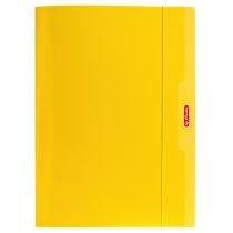 Herlitz TECZKA RYS. A4 Z GUMKĄ COL.BLOCK. ŻÓŁTA