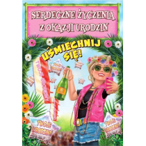 marka niezdefiniowana Kartka okolicznościowa Urodziny MF37 - Trend