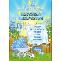 marka niezdefiniowana Kartka okolicznościowa Narodziny MF42 - Trend