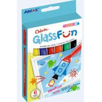 Amos Kredki do szkła fun glass GF6P 6 kolorów AA211AMO
