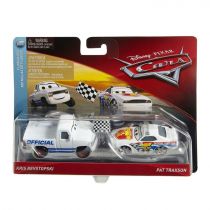 Disney Pixar Cars Kris revstop nart i PAT traxson 2 pojazdów z serii Florida 500 Serie