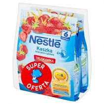 Nestle Polska Kaszka mleczno-ryżowa truskawka po 6 miesiącu 2x 230 g [DWUPAK] 1131171