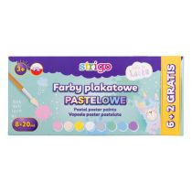 PILOT WPC Farby plakatowe 8kolorów, pastelowe Lenka Strigo