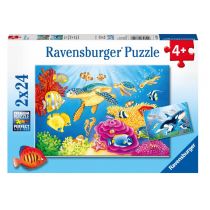 Ravensburger puzzle 07815 kunterbunte pod wodą na całym świecie