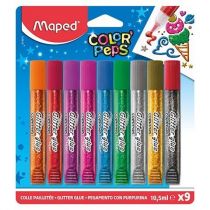 Maped Klej z brokatem Colorpeps 9 kolorów