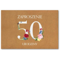Trend Zaproszenie Urodziny 50 ZT39 10 szt.