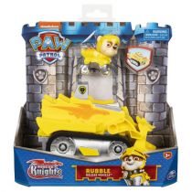 Spin Master Zestaw z figurką Psi Patrol Odważni Rycerze Pojazd Rubble 5_816440